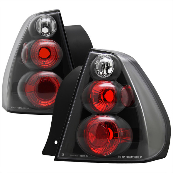 2004-2007 Chevrolet Malibu Tail Lights (Matte Black Housing/Clear Lens)