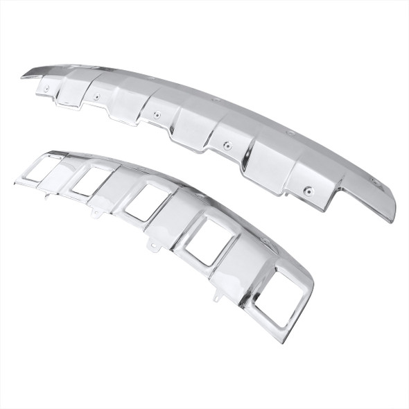 2006-2008 Mercedes Benz W164 ML350 Front & Rear Chrome Stainless Steel Skid Plate Kit