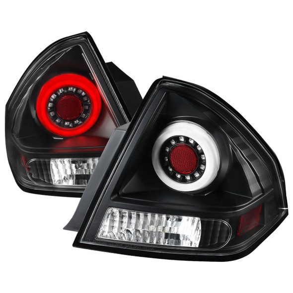 2006-2013 Chevrolet Impala/ 2014-2016 Impala Limited LED Tail Lights (Matte Black Housing/Clear Lens)
