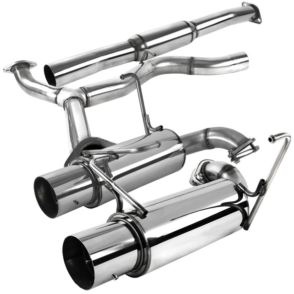 2008-2014 Subaru Impreza WRX STI Sedan T-304 Stainless Steel N1 Style Dual Catback Exhaust System