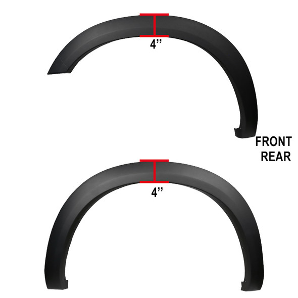 2010-2017 Dodge RAM 2500/3500 Smooth Factory OE Style Fender Flares
