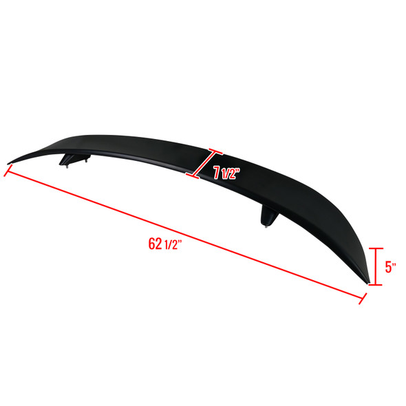 2011-2018 Dodge Charger Black ABS R/T Daytona OE-Style Rear Spoiler Wing