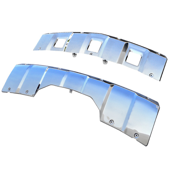 2007-2009 Mercedes Benz X164 GL320/GL350/GL450 Front & Rear Chrome Stainless Steel Skid Plate Kit