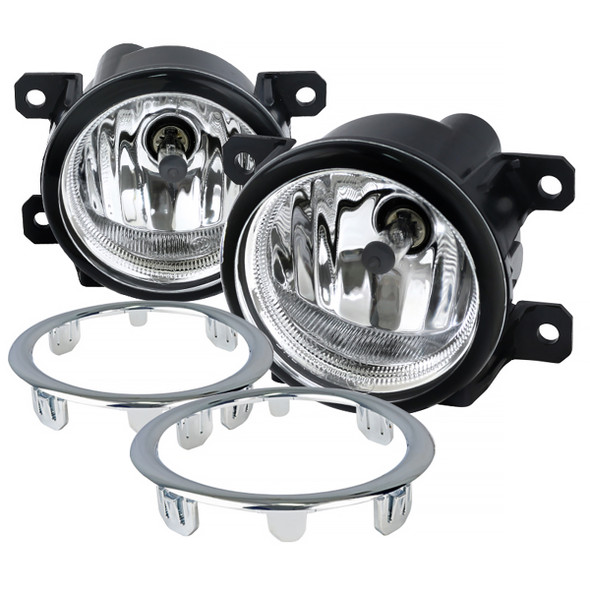 2012-2015 Honda Pilot 2500K H8 Fog Lights Kit (Chrome Housing/Clear Lens0