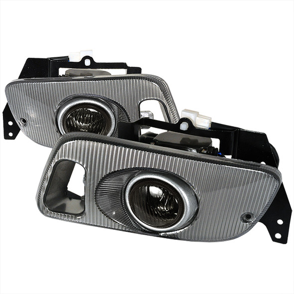 1992-1995 Honda Civic Coupe/Hatchback H3 Fog Lights Kit (Chrome Housing/Smoke Lens)