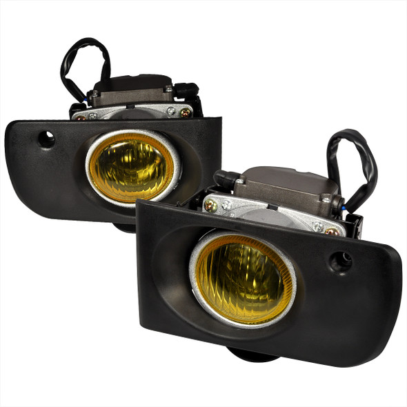 1994-1997 Acura Integra Coupe/Sedan H3 Fog Lights Kit (Chrome Housing/Yellow Lens)