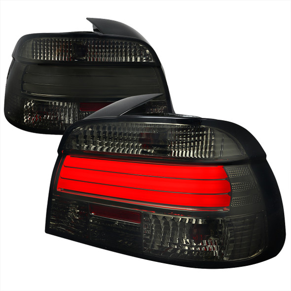 2001-2003 BMW E39 5 Series Sedan LED Tail Lights (Chrome Housing/Smoke Lens)