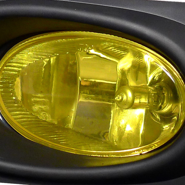 2006-2007 Honda Accord Sedan H11 Fog Lights Kit (Chrome Housing/Yellow Lens)