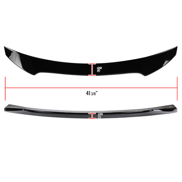 2016-2019 Honda Civic Hatchback Glossy Black ABS Rear Spoiler