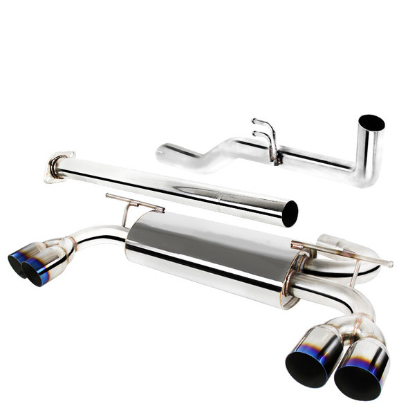 2009-2014 Hyundai Genesis Coupe 2.0T T-304 Stainless Steel Catback Exhaust System w/ Burnt Tip