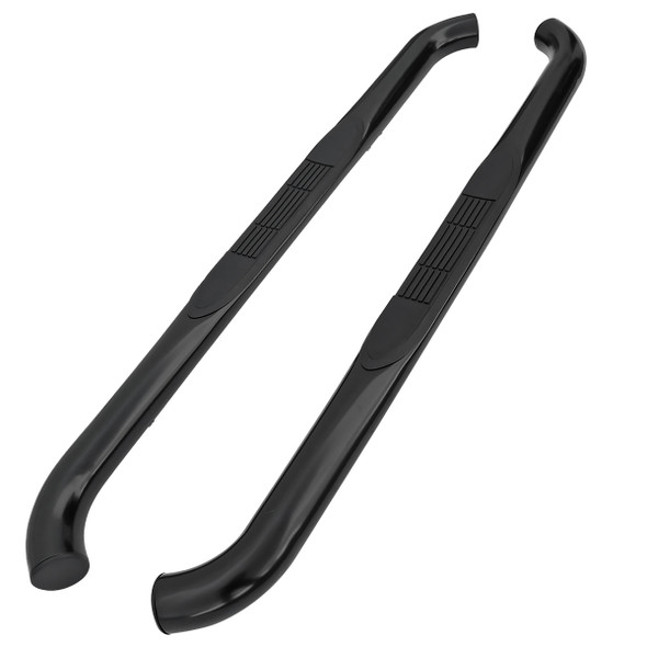 2007-2018 Jeep Wrangler 2DR Black Stainless Steel Side Step Nerf Bars