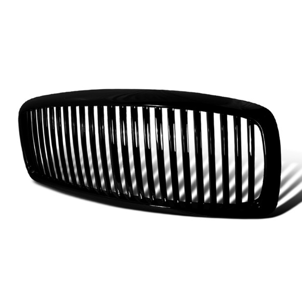 2002-2005 Dodge RAM Glossy Black ABS Vertical Grille