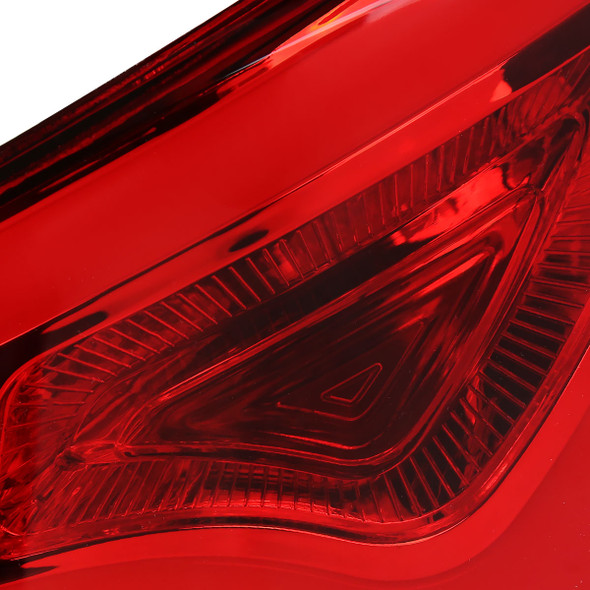 2011-2014 Hyundai Sonata White Bar LED Tail Lights (Chrome Housing/Red Clear Lens)