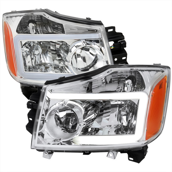 2004-2015 Nissan Titan/ 2004-2007 Armada Factory Style Headlights