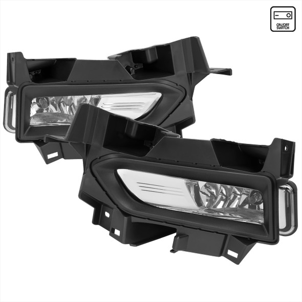 2020-2021 Nissan Versa H8 Fog Lights Kit (Chrome Housing/Clear Lens)