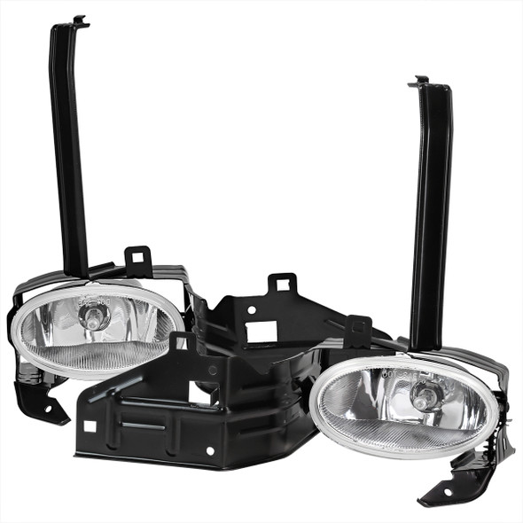 2008-2010 Honda Accord 2DR Coupe H11 Fog Lights Kit (Chrome Housing/Clear Lens)