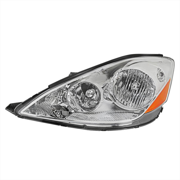 2006-2010 Toyota Sienna Factory Style Driver/Left Headlight w/ Amber Reflector (Chrome Housing/Clear Lens)