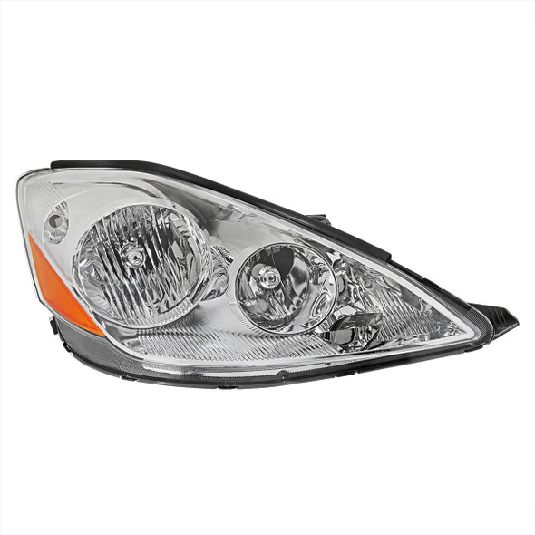 2006-2010 Toyota Sienna Factory Style Passenger/Right Headlight w/ Amber Reflector (Chrome Housing/Clear Lens)