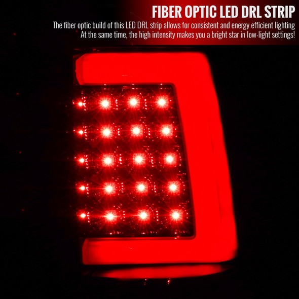 1999-2002 Chevrolet Silverado/ 1999-2006 GMC Sierra LED Tail Lights - G2 (Jet Black Housing/Clear Lens)