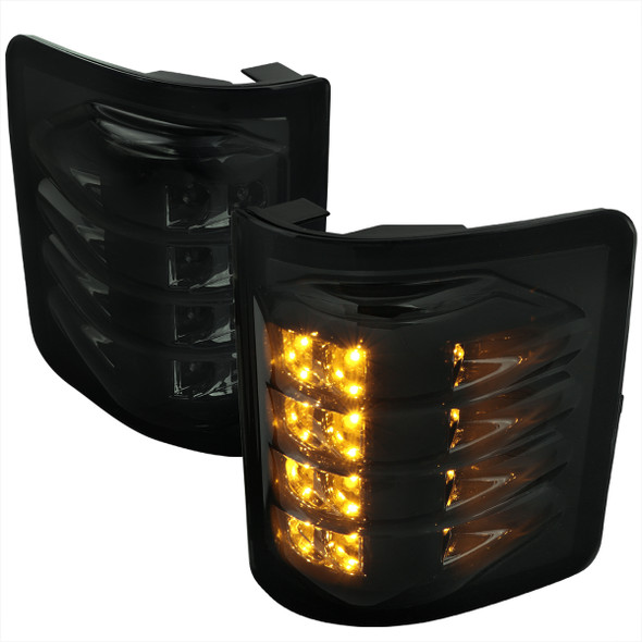 2008-2016 Ford F-250/F-350/F-450/F-550/F-650 LED Towing Side Mirror Lights (Chrome Housing/Smoked Lens)