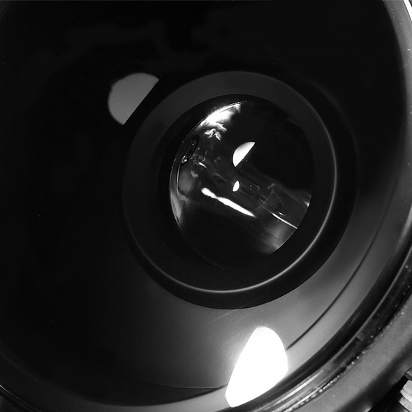 2000-2002 Mercedes Benz W210 E Class Projector Headlights (Matte Black Housing/Clear Lens)