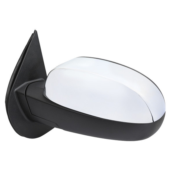 2007-2013 Chevrolet Silverado GMC Sierra Chrome Power Adjustable, Auto-Fold & Heated Side Mirror w/ LED Puddle and Turn Signal Light - Driver Side Only