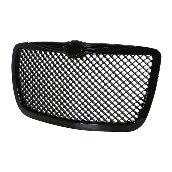 2005-2010 Chrysler 300 / 300C Glossy Black ABS Mesh Grille