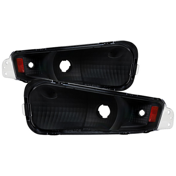 2005-2009 Ford Mustang Turn Signal Parking Lamp (Matte Black Housing / Clear Lens)