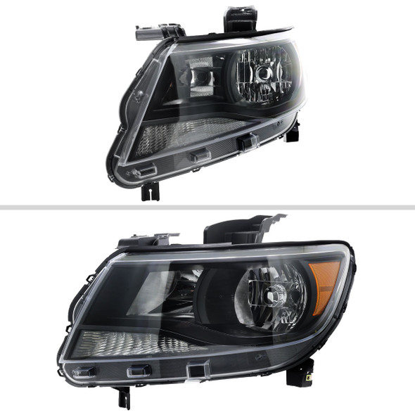 2015-2022 Chevrolet Colorado Factory Style Headlights (Black Housing / Clear Lens)