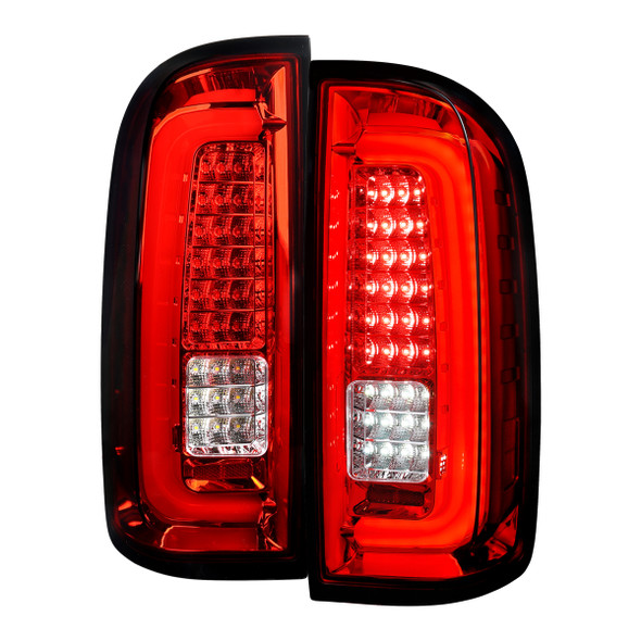 2015-2022 Chevrolet Colorado GMC Canyon Full LED Sequential Tail Lights (Chrome Housing / Red Clear Lens)