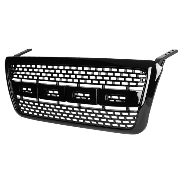 2004-2008 Ford F-150/ 2006-2008 Lincoln Mark LT Raptor Style Black ABS Grille