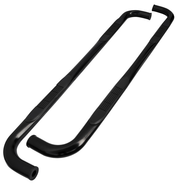 2019-2021 Chevrolet Silverado/GMC Sierra Double Cab 3" Black Stainless Steel Side Step Nerf Bars