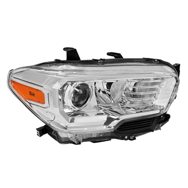 2016-2023 Toyota Tacoma Chrome Housing Clear Lens Projector Headlight - Passenger Side Only