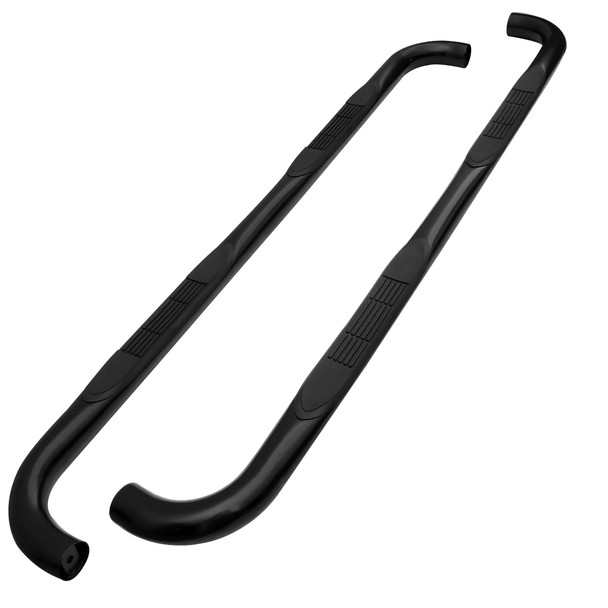 2004-2008 Ford F-150 SuperCrew Cab 3" Black Stainless Steel Side Step Nerf Bars
