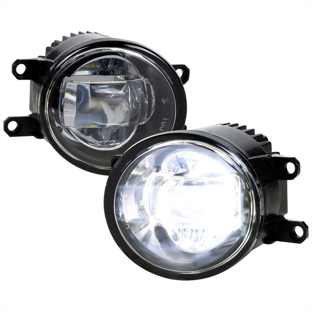 2006-2015 Toyota Lexus SMD LED Projector Fog Lights Kit (Chrome Housing/Clear Lens)