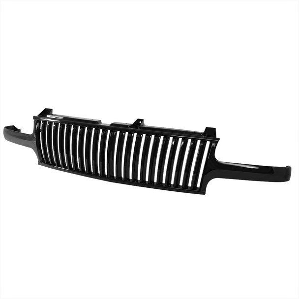 1999-2006 Chevrolet Silverado Silverado/Tahoe/Suburban Glossy Black ABS Vertical Grille