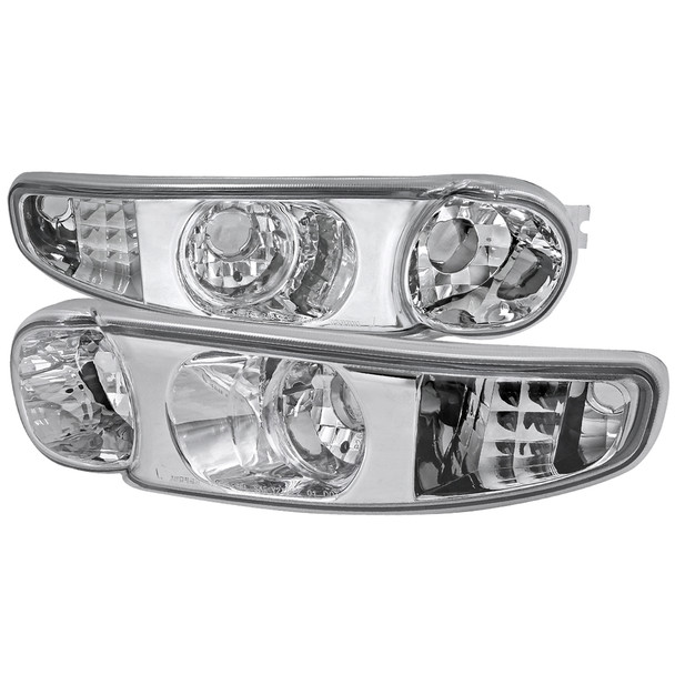 2000-2006 GMC Sierra/Yukon/Yukon XL Denali Bumper Lights (Chrome Housing/Clear Lens)