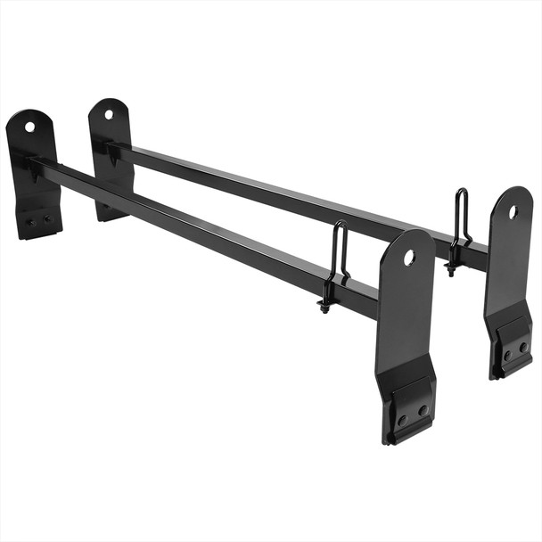 2003-2024 Chevrolet Express/ GMC Savana/ Ford E Series Glossy Black Roof Rack Ladder Rack Bars