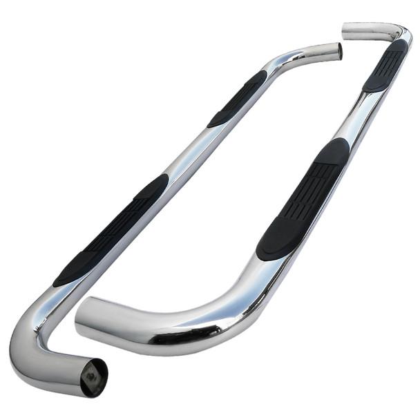 2002-2009 Dodge RAM Quad Crew Cab 3" Chrome Stainless Steel Side Step Nerf Bars