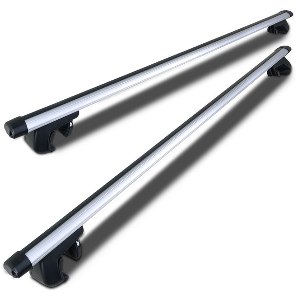 Universal Aluminum Roof Rack Cross Bars w/ Adjustable Clamps