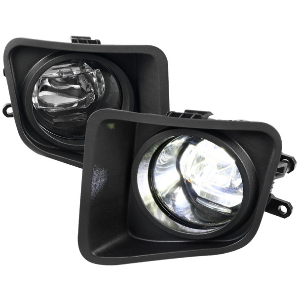 2014-2018 Toyota Tundra SMD LED Projector Fog Lights Kit (Chrome Housing/Clear Lens)