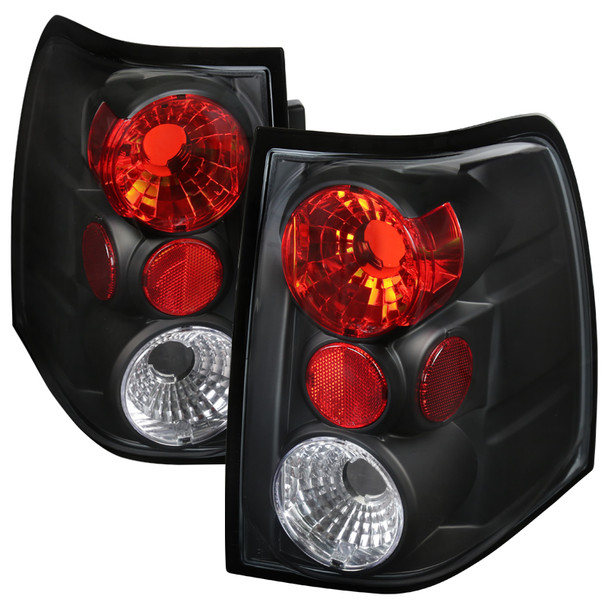 2003-2006 Ford Expedition Tail Lights (Matte Black Housing/Clear Lens)