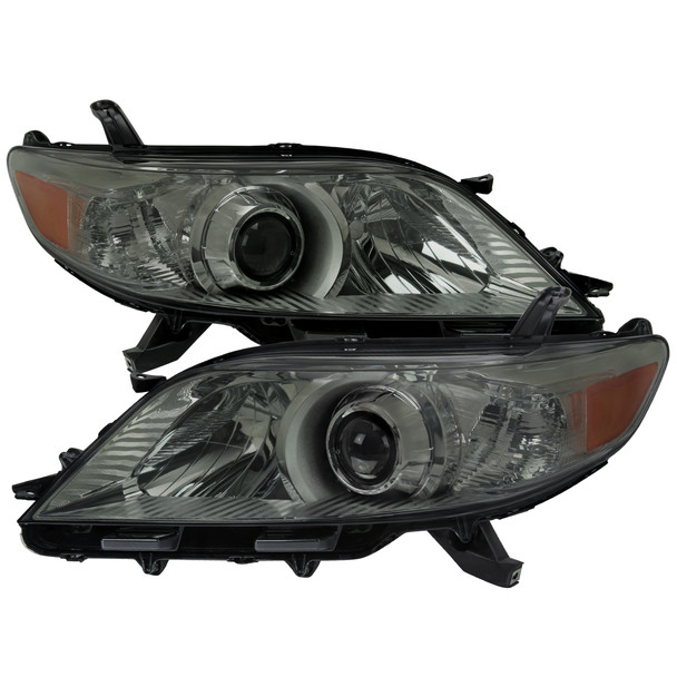 2011-2020 Toyota Sienna Projector Headlights (Chrome Housing/Smoked Lens)