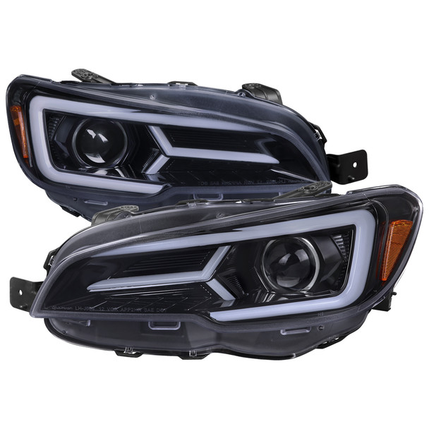 2015-2021 Subaru Impreza WRX STI LED Bar Sequential Turn Signal (Glossy Black Housing/Smoke Lens)