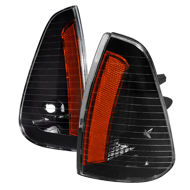 2006-2010 Dodge Charger Corner Lights (Matte Black Housing/Clear Lens)