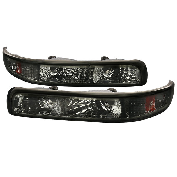 1999-2002 Chevrolet Silverado/ 2000-2006 Tahoe Suburgan Bumper Lights (Chrome Housing/Smoked Lens)