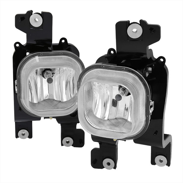 2008-2010 Ford F-250/F-350/F-450/F-550 Super Duty H10 Fog Lights (Chrome Housing/Clear Lens)