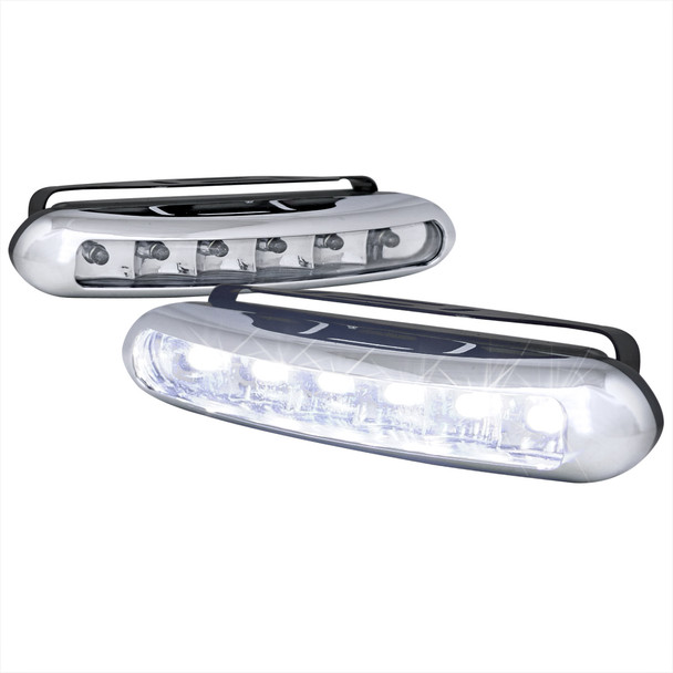 Universal 3W Clear Lens 6 LED Daytime Running Lights
