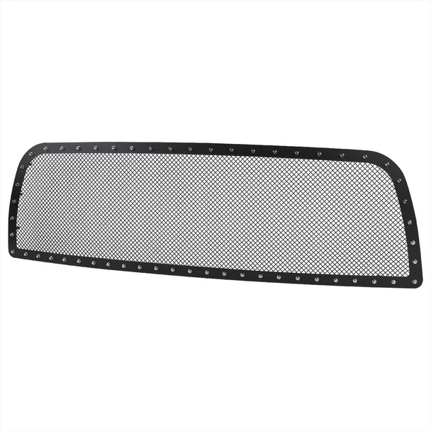2013-2018 Dodge RAM 2500/3500 Rivet Style Black Stainless Steel Mesh Grille Insert