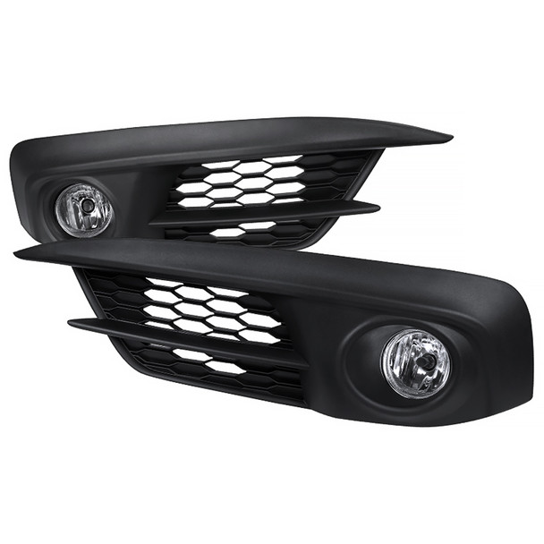 2016-2017 Honda Civic Coupe/Sedan H11 Fog Lights Kit (Chrome Housing/Clear Lens)
